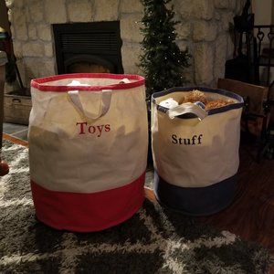 Oversized Pottery Barn Canvas Toy Storage